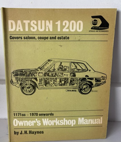 Datsun 1200 owners workshop - datsun,