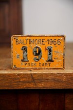 Vintage 1966 License Plate