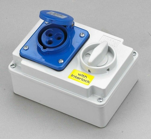 16amp 240v blue interlocked - 16amp,