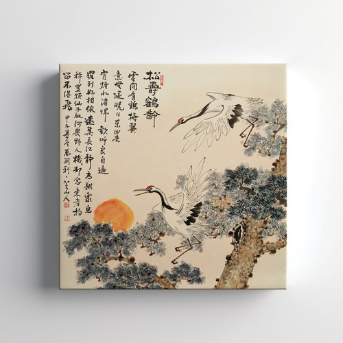 Oriental chinese canvas - chinese, print