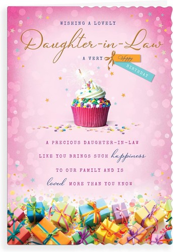 Daughter law birthday card - daughter-in-law,