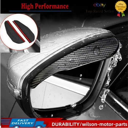 Carbon fiber black car rear - 2x,