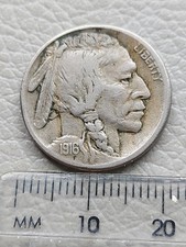 A 1916 S USA United States Buffalo Nickel Five Cents Coin