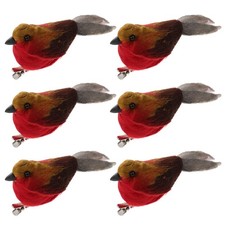  6 Pcs Bird Ornaments Home