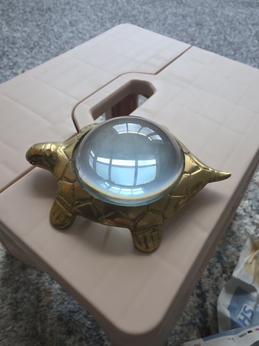 Vintage brass turtle dome - vintage,