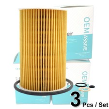 3 x Engine Oil Filter For BMW 3 5 E36 E46 E34 Z3 M43 M44 11421716192 11421743398