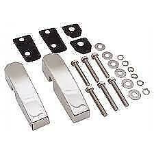 Land Rover Defender Pair Stainless Steel & Polished Windscreen Brackets DA1142SS