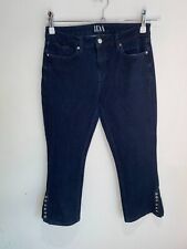 Donna Ida Lois Jeans Size 29 10 12 VGC The High Top lace up mini boot cut crop