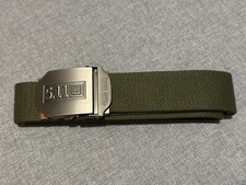 5.11 Operator Belt Metal Buckle Tactical Series Green Adjustable Waist Size 46"