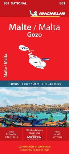 Malta michelin national map - -,