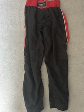 Byronic Red Black Martial Arts Trousers Kick Boxing Size 180 10 Medium