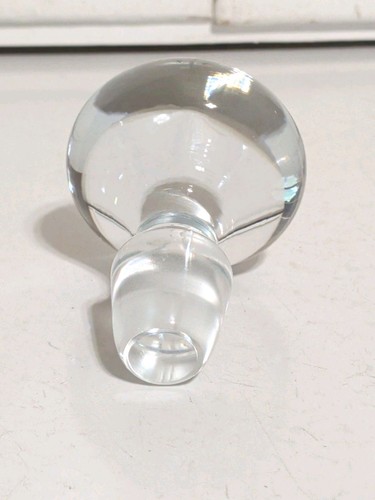 Vintage decanter clear glass - clear,