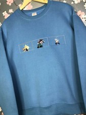 Demon Slayer x Redinkwrld Oversized Sweatshirt Blue