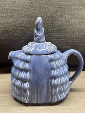 ANTIQUE Sadler ART Deco Ye Daintee Ladyee Crinoline Lady blue teapot tea pot