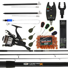 Carp Fishing Set up With 12ft 3 Peice Rod Reel Bite Alarm And Tackle & Bait