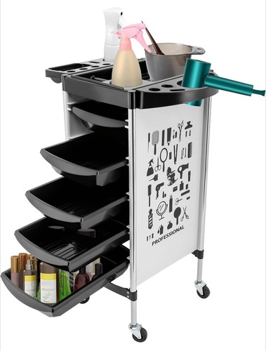 Hair salon rolling trolley - hair,
