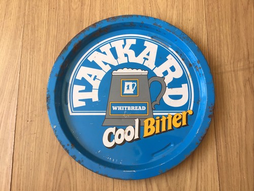 Whitbread metal tray tankard - whitbread,