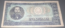 ROMANIA banknote  100 LEI 1966, circulated