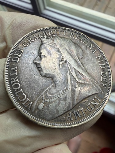 1896 great britain crown - crown, queen