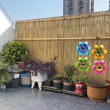 Vibrant Metal Flower Wall