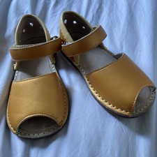 LIVIE&LUCA 'KEA' GIRLS GOLD LEATHER SANDALS SIZE UK 12 JR Great