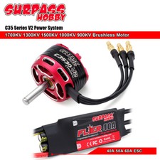Surpass Hobby Brushless Motor 40A 50A 60A ESC Combo for RC Fixed Wing Airplane