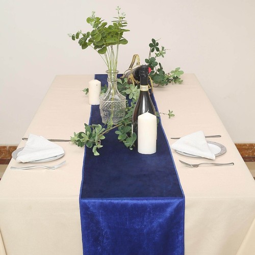 Royal blue velvet table - royal,