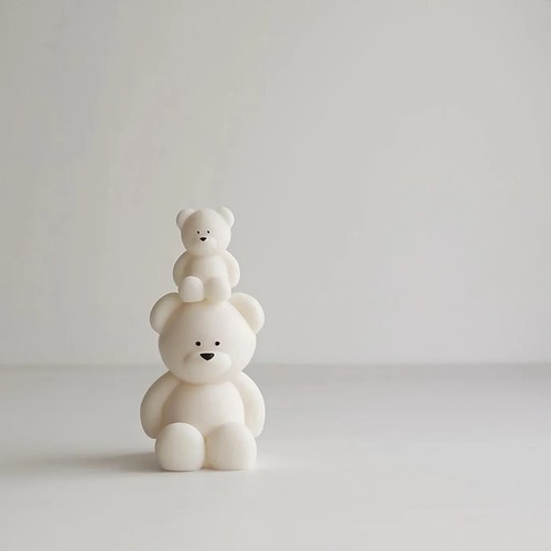 Bear silicone candle - 3d,
