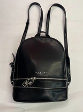 Replay Black Leather Backpack