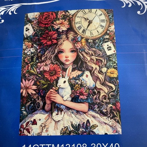 Alice wonderland stamped - in,