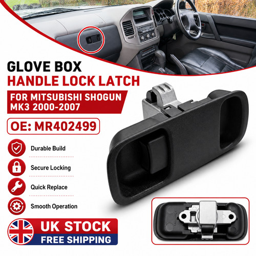 Glove box handle lock - box,