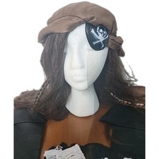Pirate Costume Wig Boot Covers