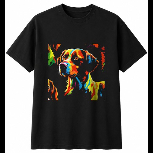 Neon brittany spaniel - neon, dog