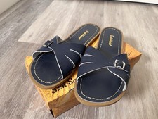 Saltwater Navy Slide sandals