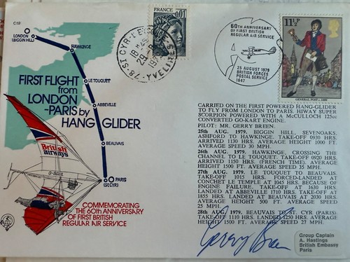 Hang glider london - to, paris