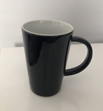 Whittard Of Chelsea Tall 5” Inch Black Porcelain Mug Cup Rare Find