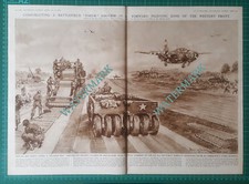 US 9th Ninth  Air Force  Airstrip Steel Runway WW2 War - 1945 Pullout Print