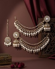 Avreet Mirror Bahubali Jhumka