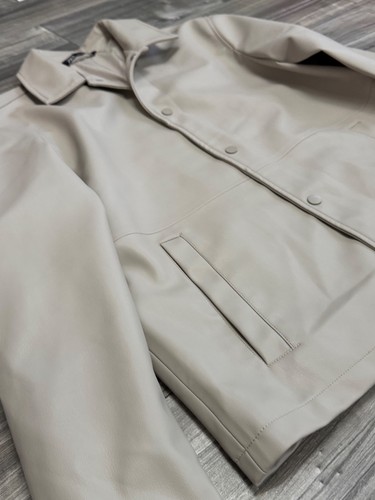 Zara button faux - faux, leather