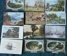 30 Antique Edwardian Art Related Postcards. MAJORITY POSTED PRE WW1  (329)