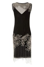 Roman Beaded Flapper Dress -