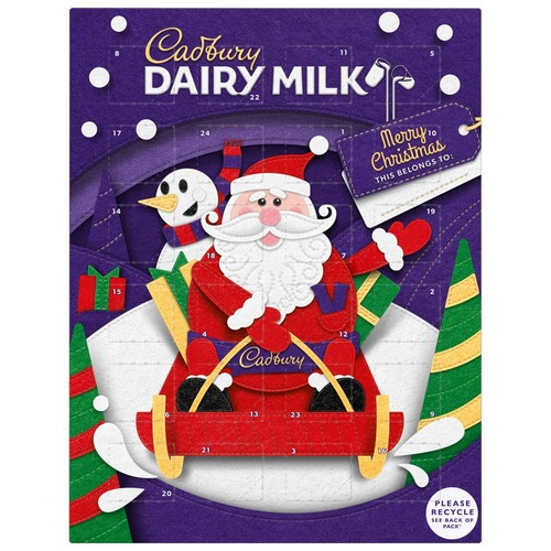 Cadbury dairy milk advent - milk,