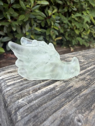 Green fluorite dragon head - green,