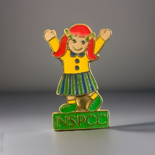Vintage nspcc enamel charity - vintage,