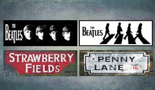 Multi-Listing The Beatles 'Abbey Road'  'Penny Lane' metal plaques signs