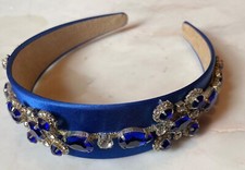 Blue  jewel headband Alice