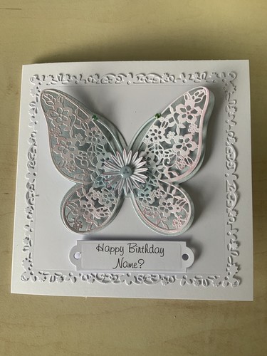 Handmade luxury birthday card - handmade,