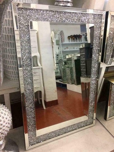 Crushed diamond wall - diamond, mirror