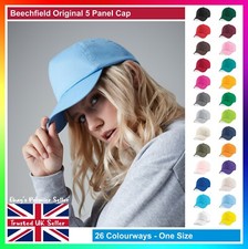 Beechfield Original Baseball Cap - Unisex - Panel Plain Hat - (25 Colours)
