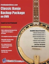 Classic Banjo Backup TAB Book/DVD plus Key Signature Bookmark